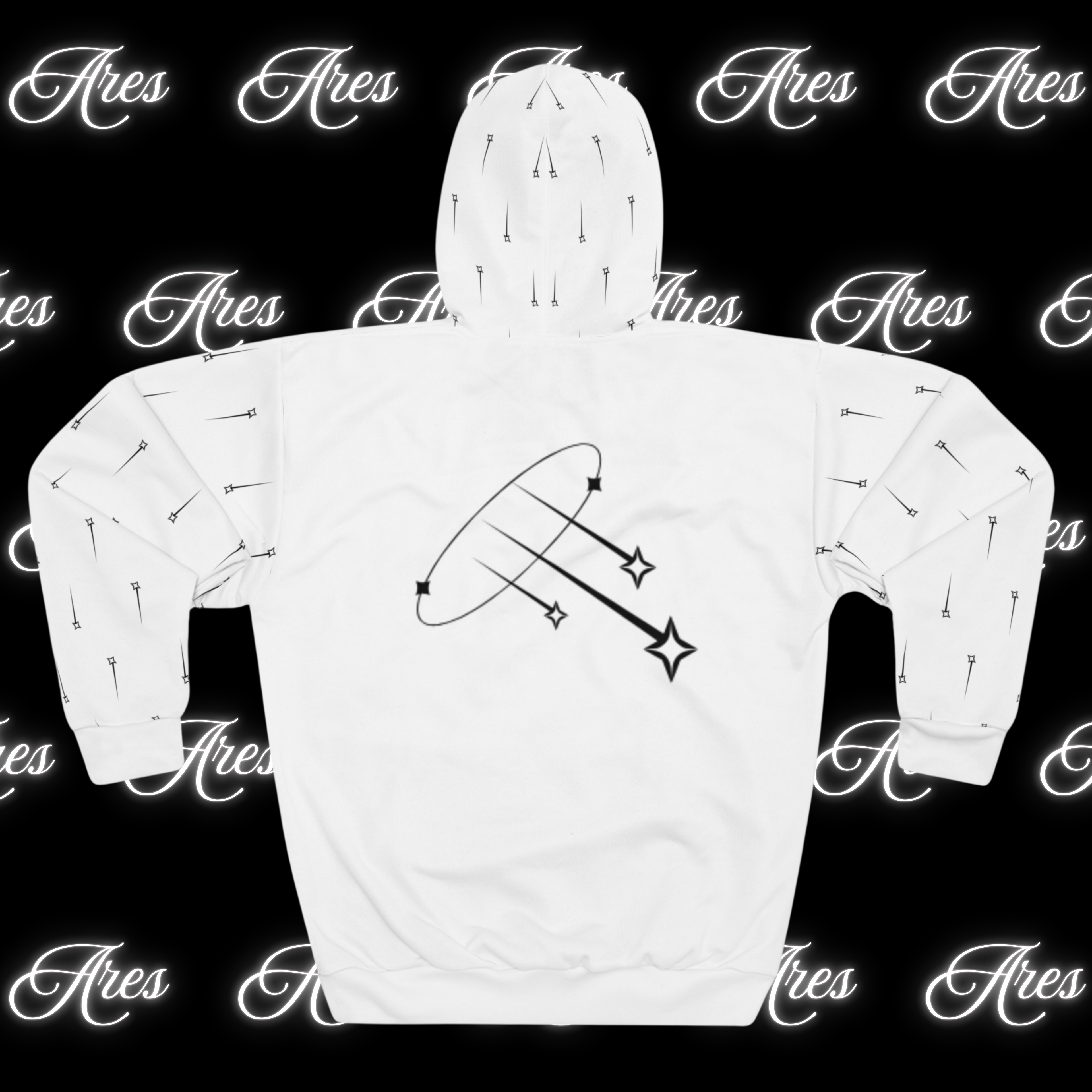 Hoodie STARS White ARES Virtus