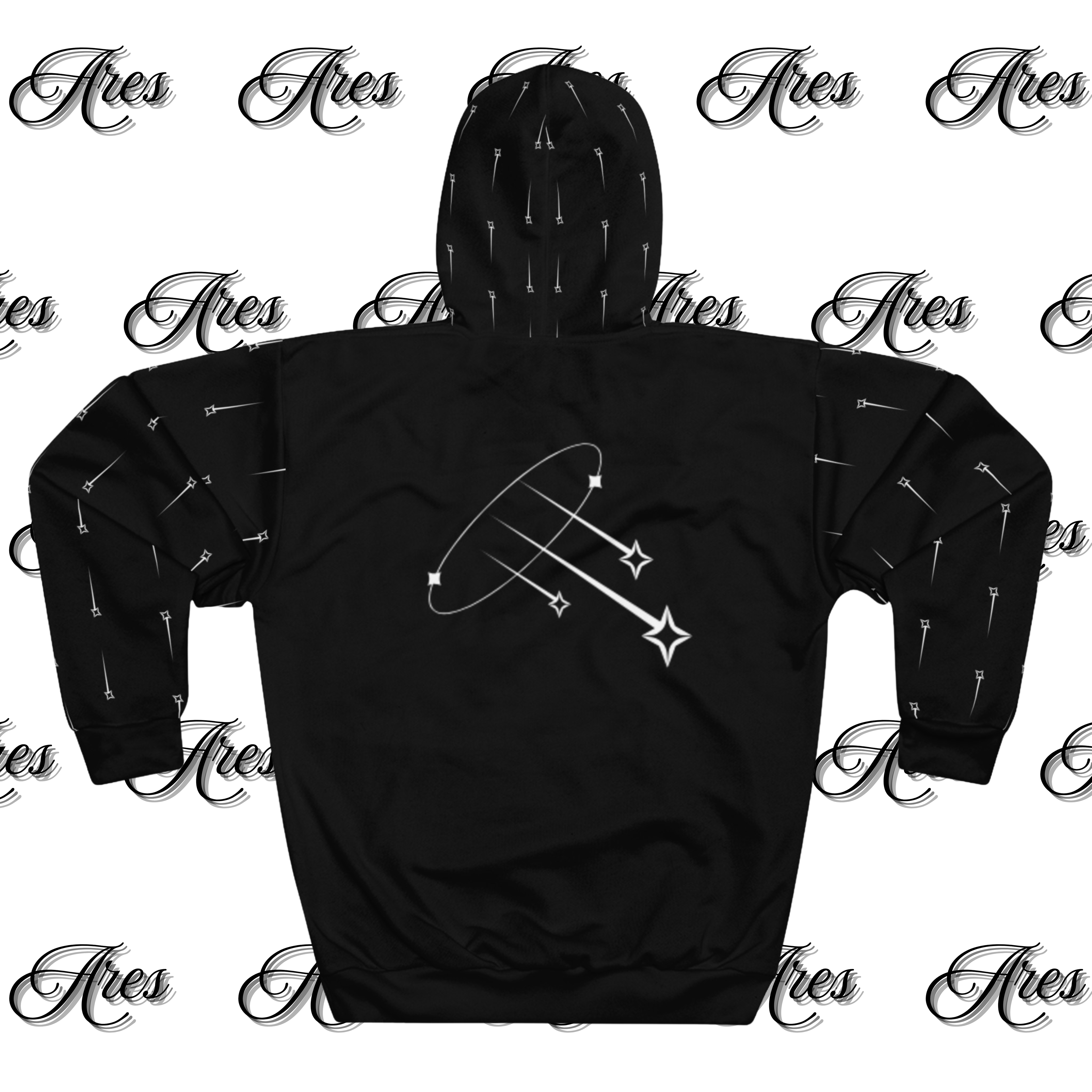 Hoodie STARS Black ARES Virtus